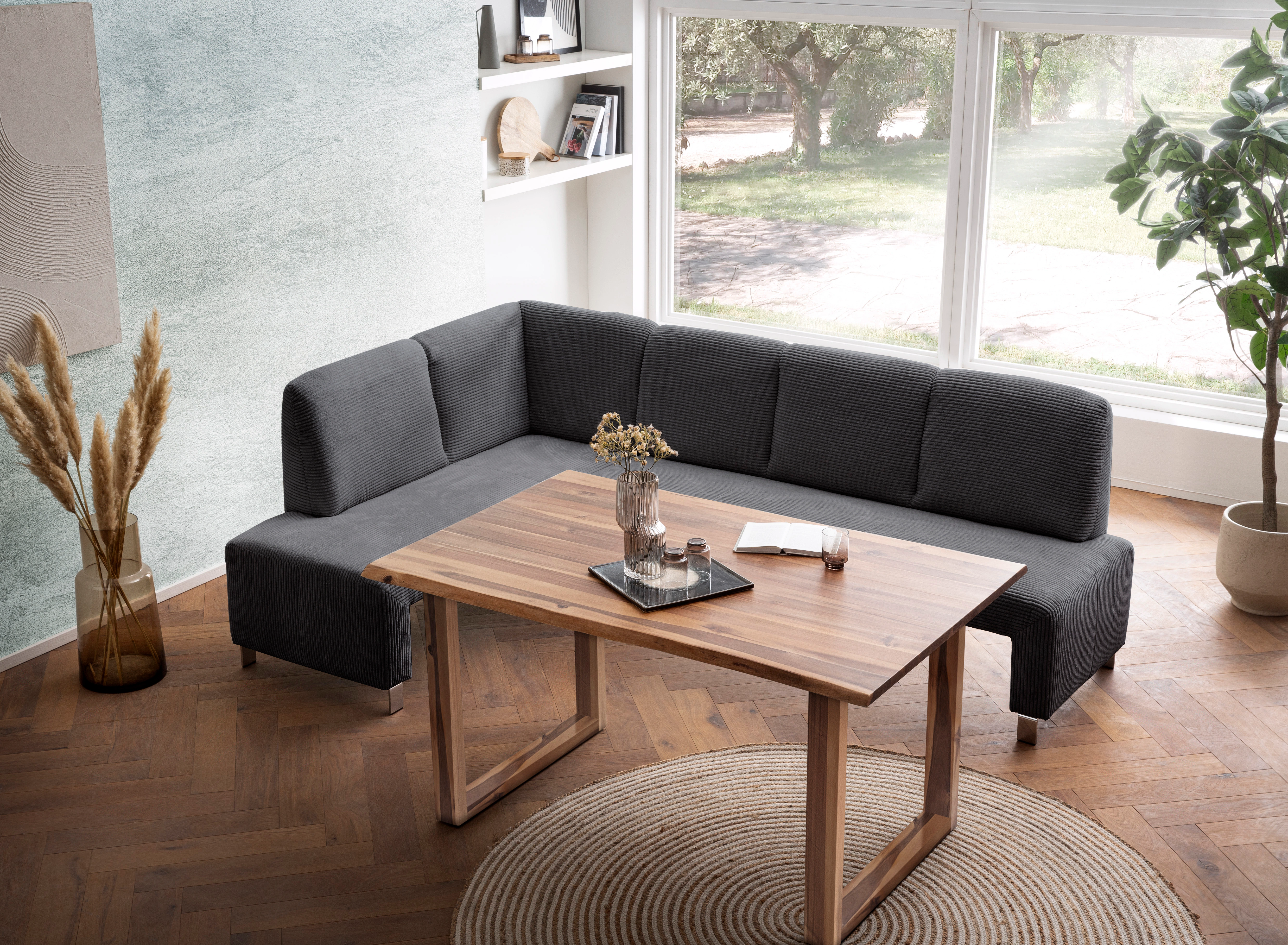 exxpo - sofa fashion Eckbank "Intenso, modern, wahlweise in Leder oder Text günstig online kaufen