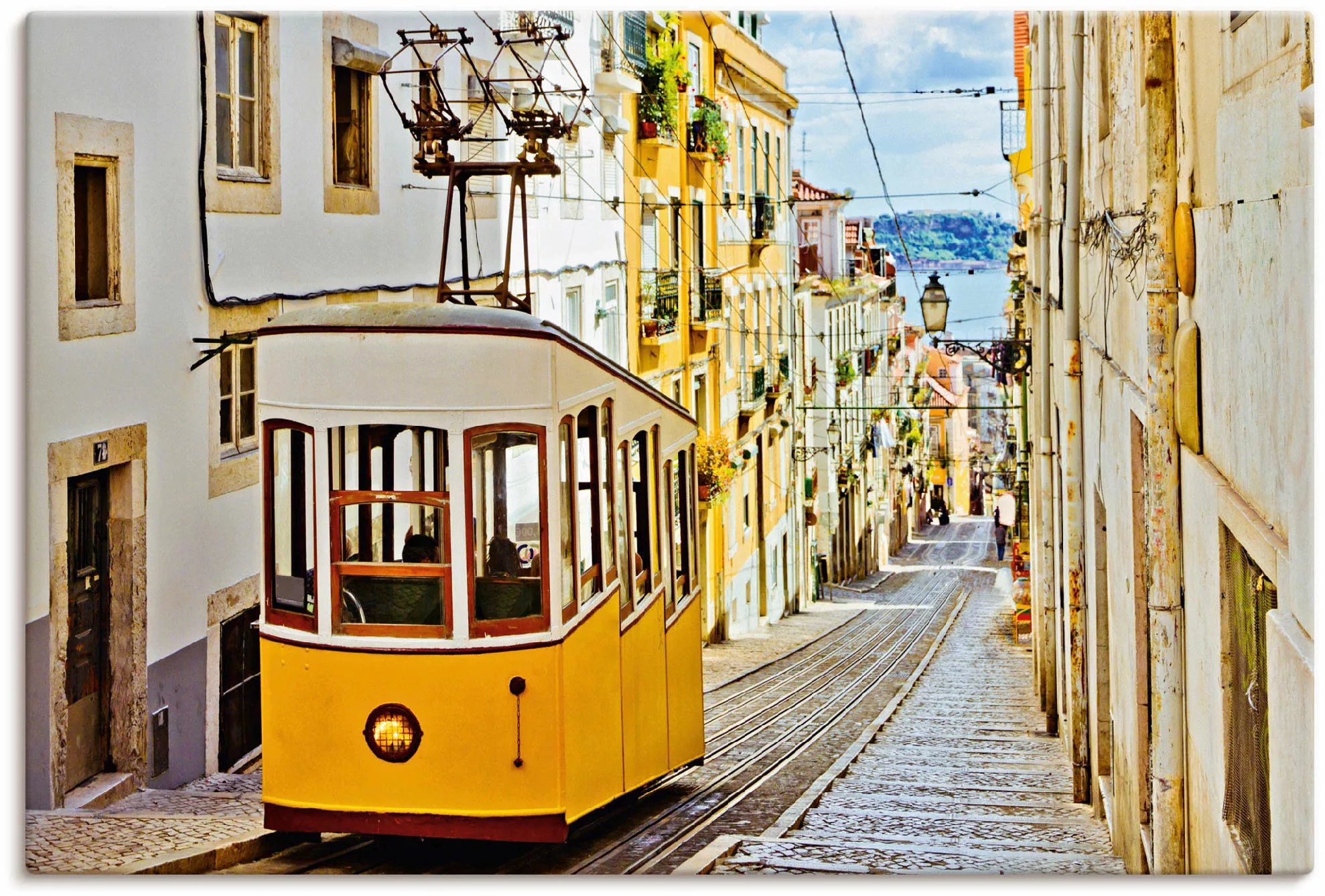 Artland Wandbild "Ascensor da Gloria in Lissabon", Zugbilder, (1 St.), als günstig online kaufen