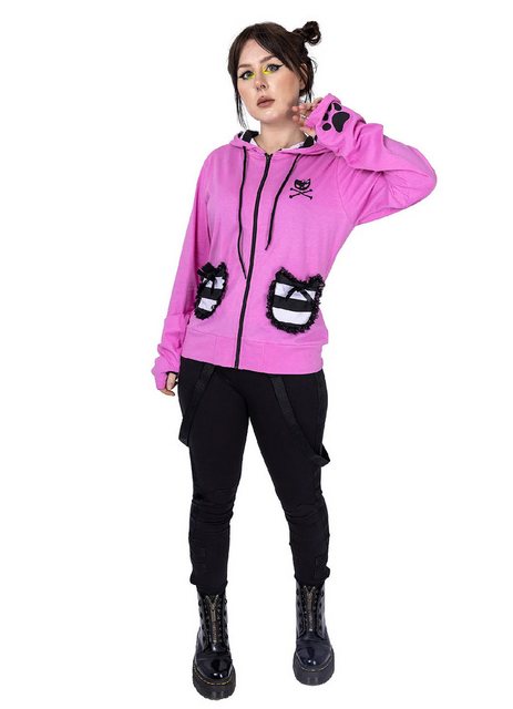 Bye Bye Kitty Kapuzensweatshirt BBK Frill Hood Cute Kawaii Cosplay Katze Ca günstig online kaufen