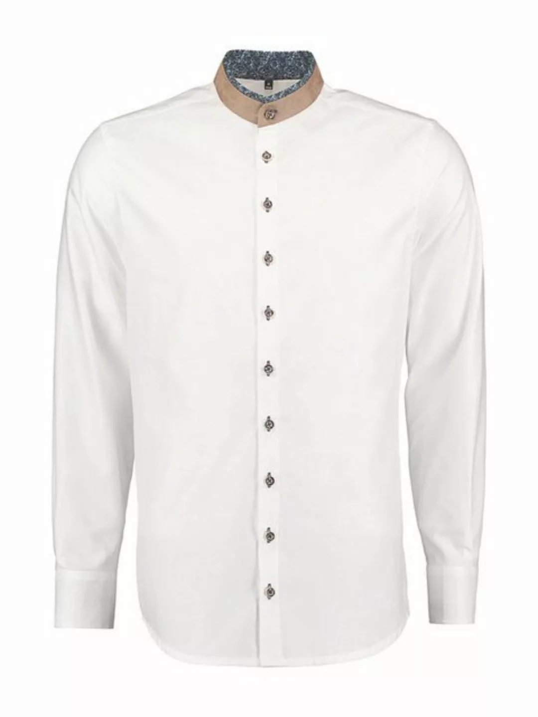 Gipfelstürmer Trachtenhemd Hemd Stehkragen 420005-4119-148 weiß jeans (Slim günstig online kaufen