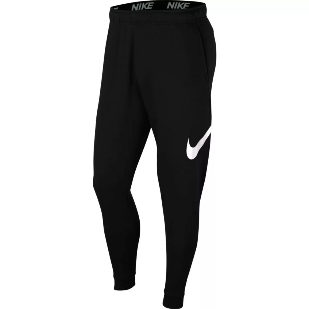 Nike Dri-fit Swoosh Tapered Lange Hosen 2XL Black / White günstig online kaufen