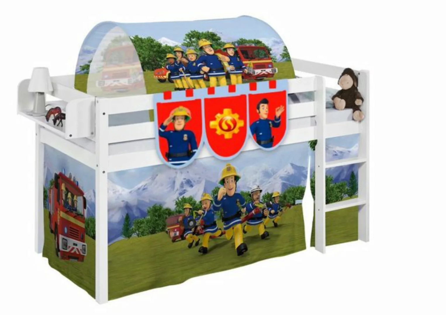 Lilokids Hochbett Spielbett JELLE von FEUERWEHRMANN SAM - 90x200cm - LILOKI günstig online kaufen