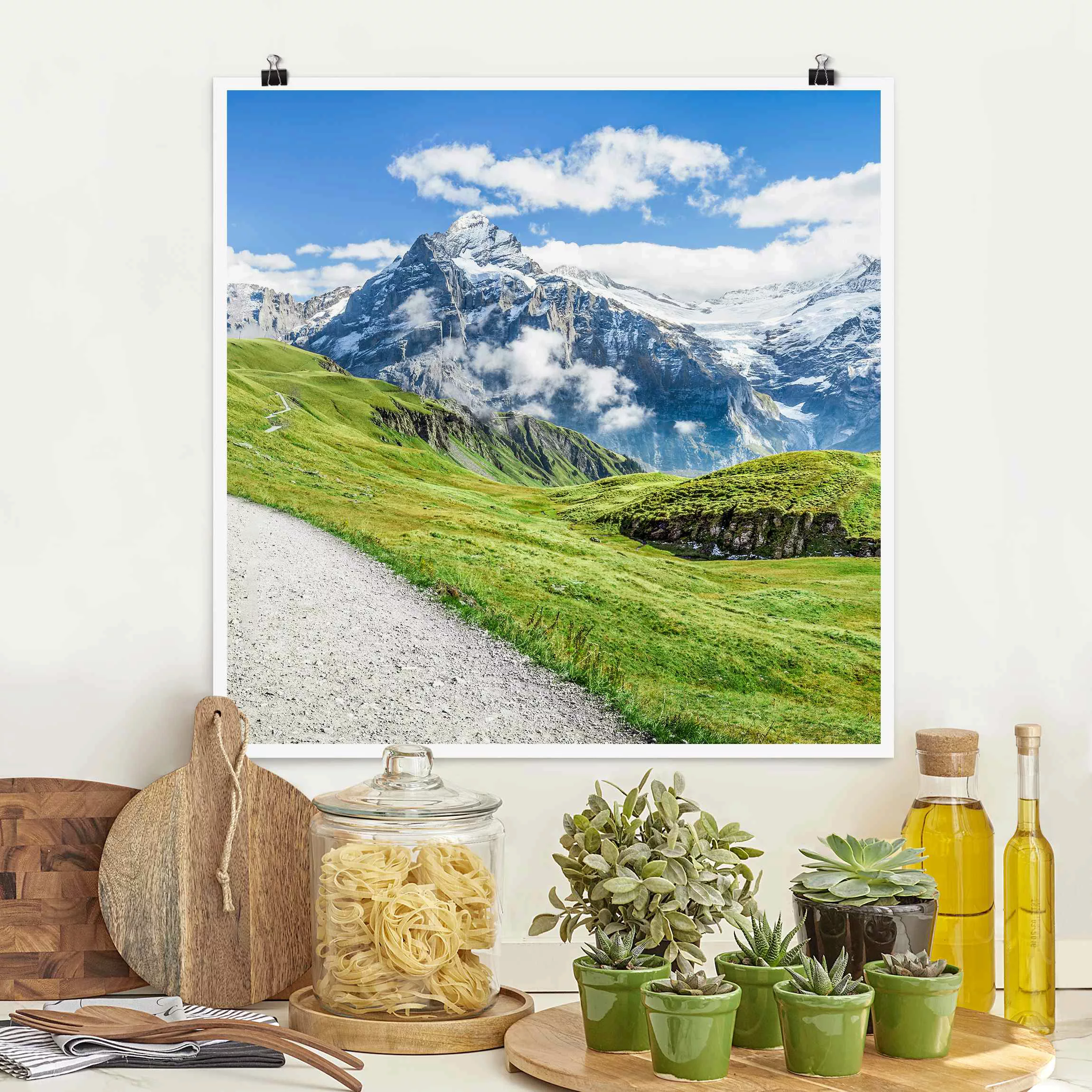 Poster Grindelwald Panorama günstig online kaufen