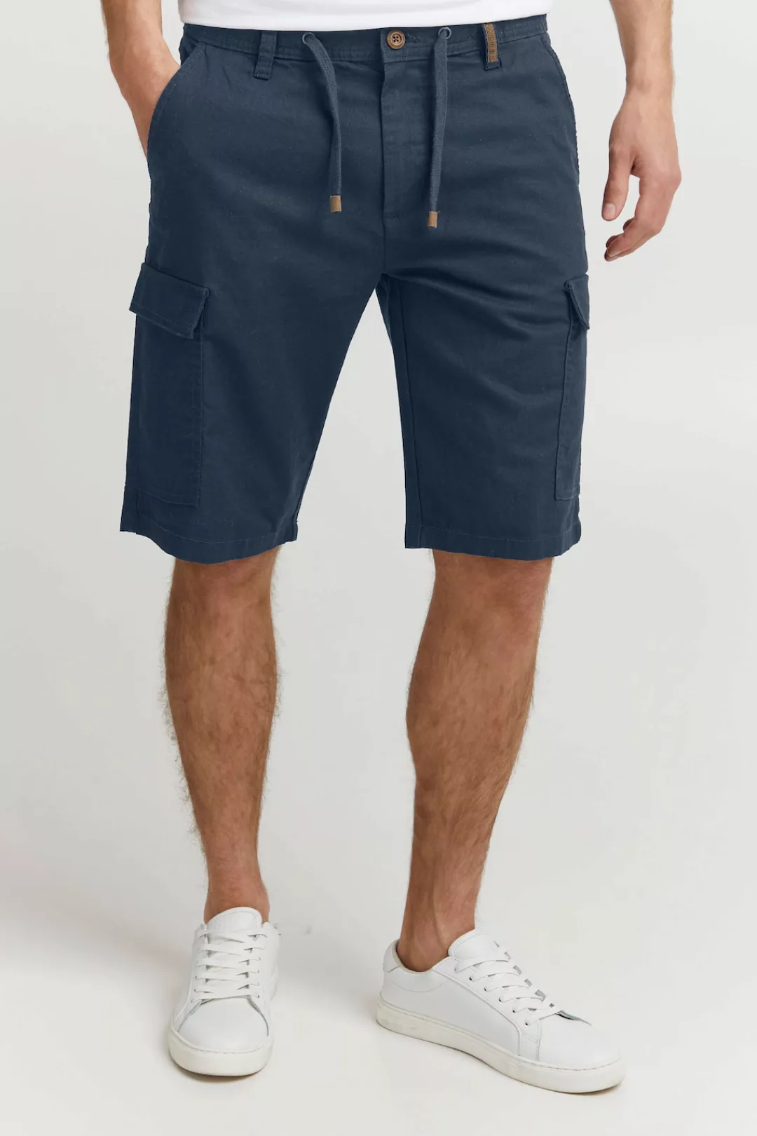 Indicode Cargoshorts IDMosato Cargoshort aus Leinenmix günstig online kaufen