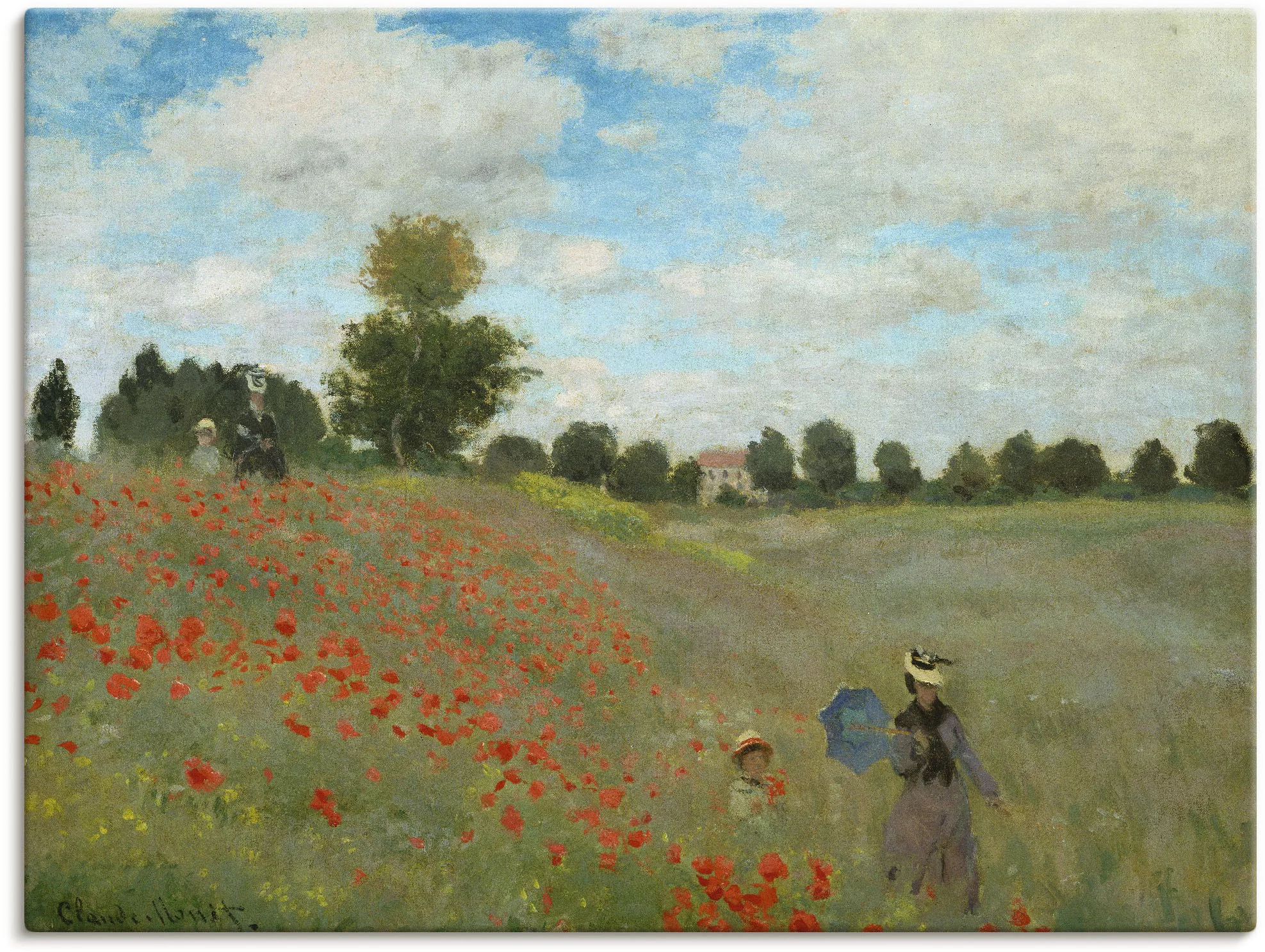 Artland Wandbild "Mohnfeld bei Argenteuil. 1873", Blumen, (1 St.), als Lein günstig online kaufen