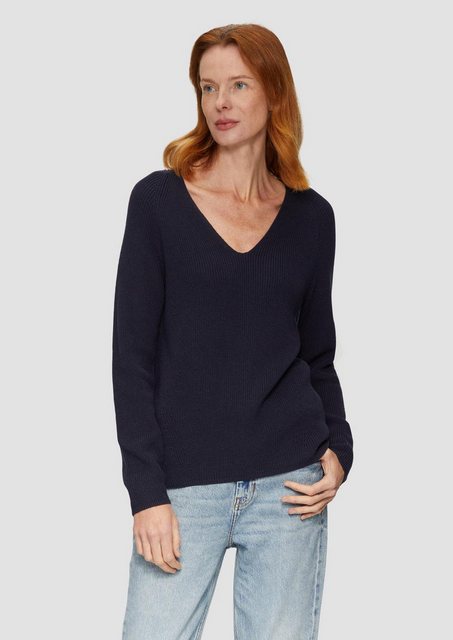 s.Oliver Sweatshirt Strickpullover, BLUE günstig online kaufen