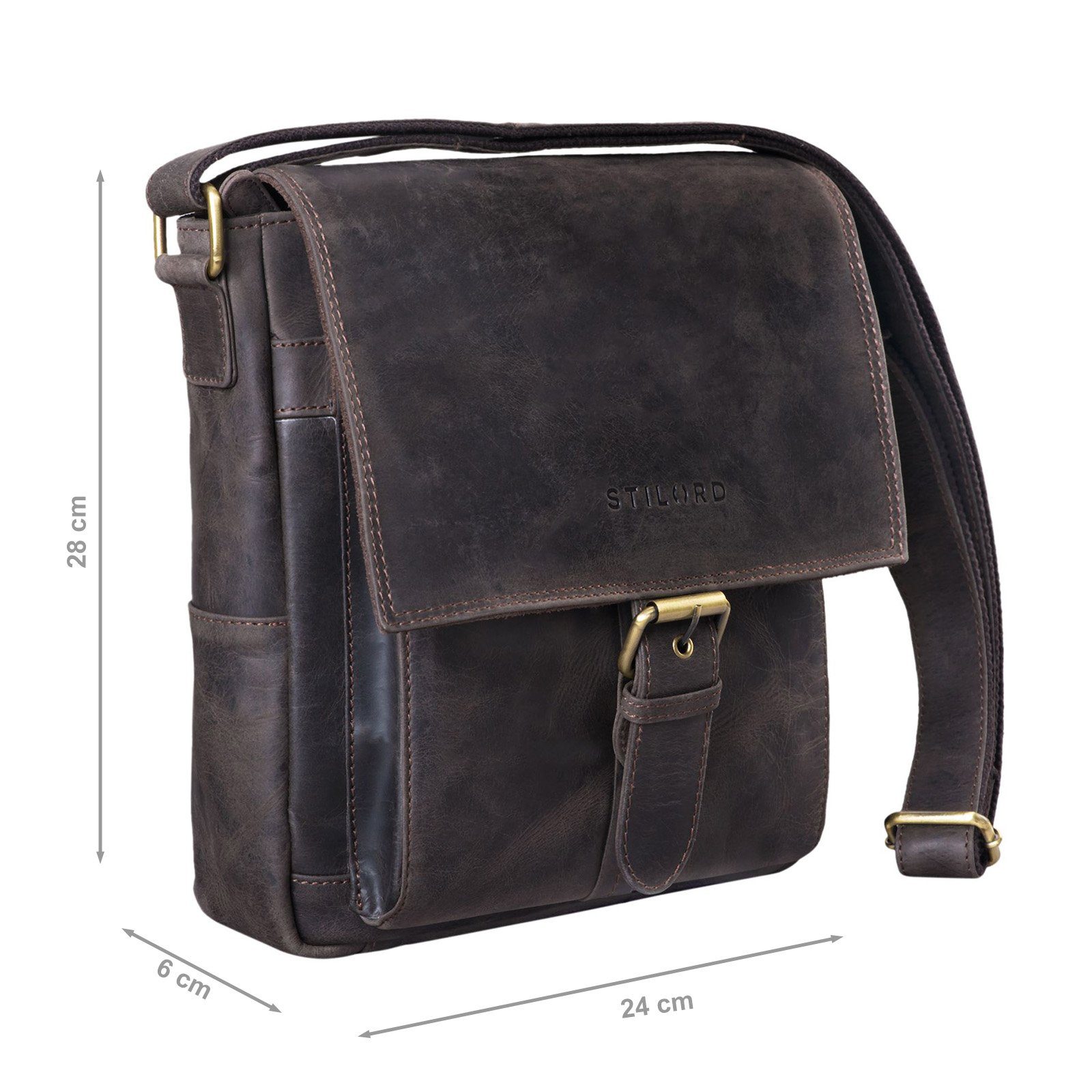 STILORD Schultertasche "Nevio" Herrentasche Leder Umhängetasche günstig online kaufen