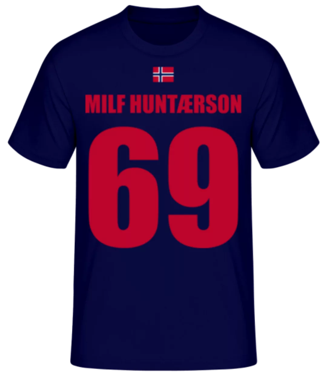 Norwegen Fußball Trikot Milf Huntærson · Männer Basic T-Shirt günstig online kaufen