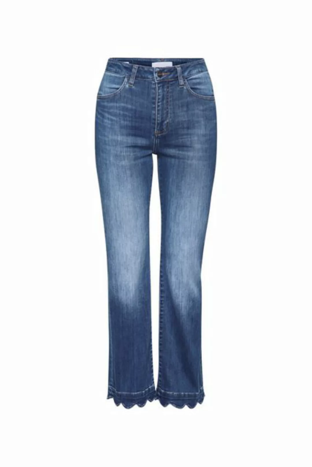 Rich & Royal 5-Pocket-Jeans Kick flare mid blue günstig online kaufen