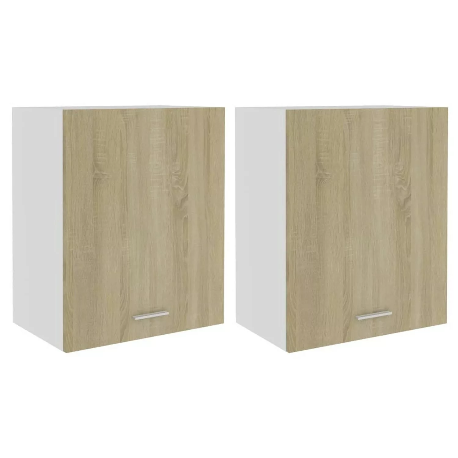 vidaXL Hängeschränke 2 Stk Sonoma-Eiche 50x31x60 cm Holzwerkstoff günstig online kaufen