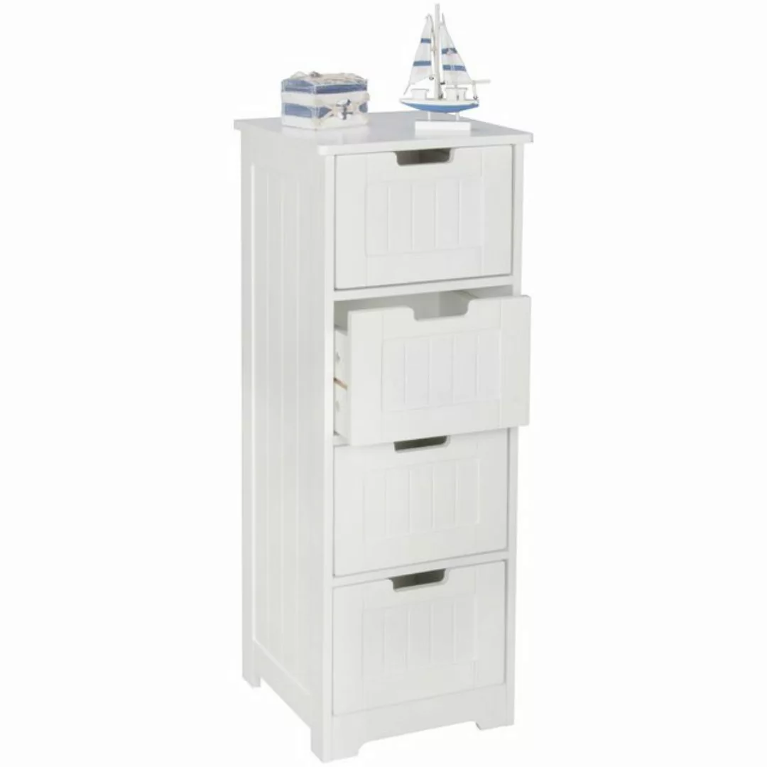 Wohnling Midischrank WL5.183 (Badschrank Landhaus-Stil MDF-Holz 30x83x30 cm günstig online kaufen