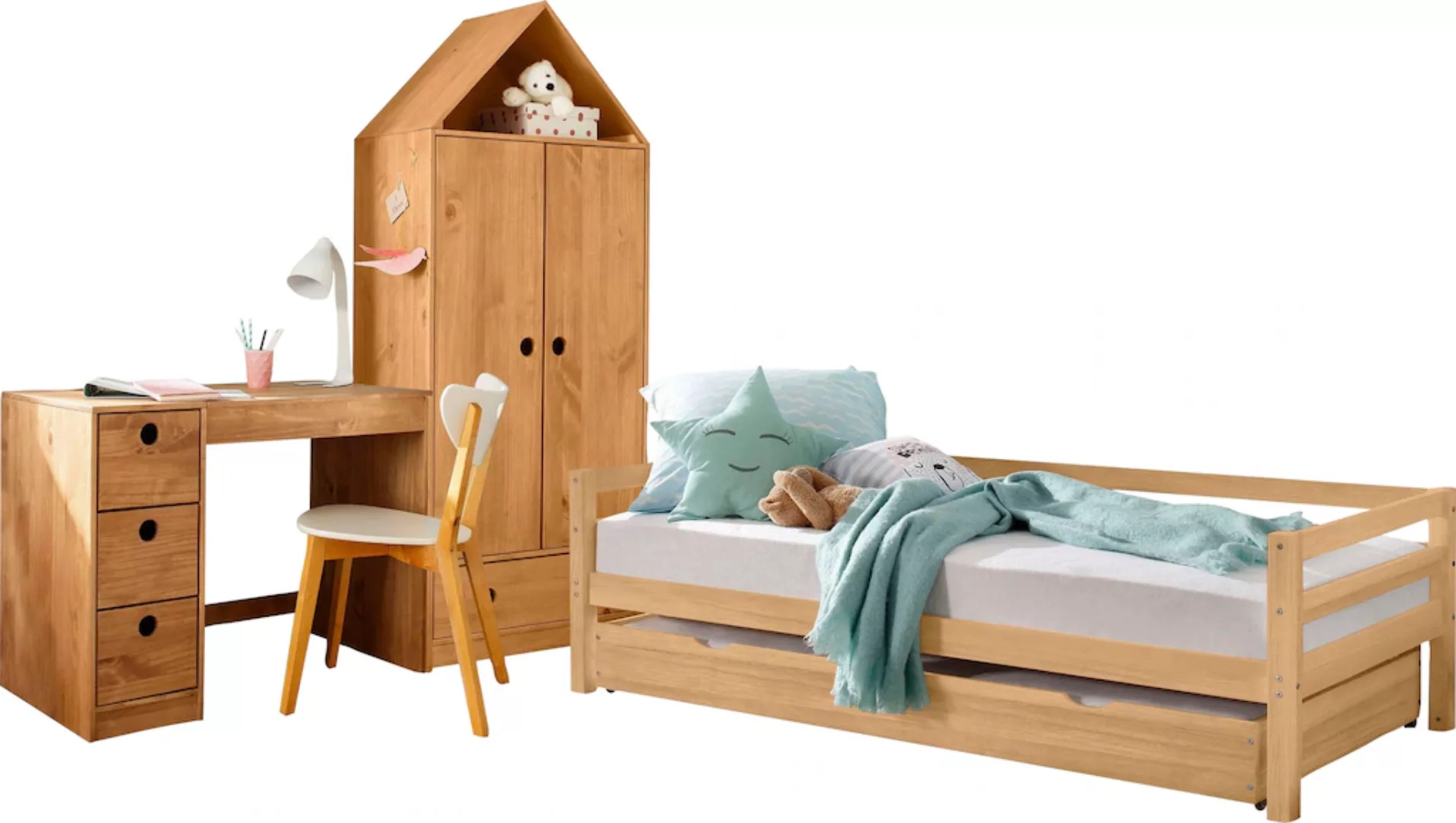 Lüttenhütt Jugendzimmer-Set "Alpi", (Spar-Set, 3 tlg.), Daybed, Schreibtisc günstig online kaufen