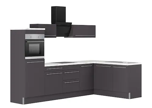 KOCHSTATION Küche »KS-Bern2«, Stellmaße 295 x 175 cm, wahlweise mit E-Gerät günstig online kaufen
