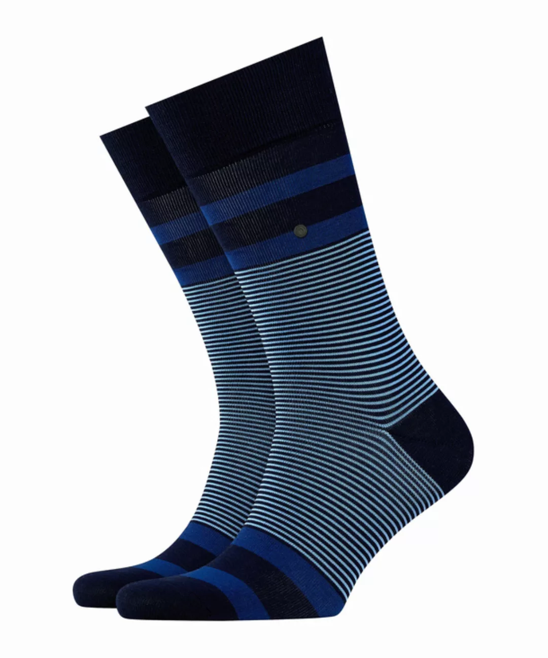 Burlington Black Stripe Herren Socken, 40-46, Blau, Streifen, Baumwolle, 21 günstig online kaufen