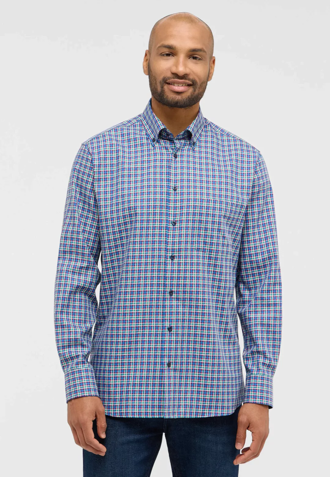 Eterna Langarmhemd "MODERN FIT", NON IRON (bügelfrei) günstig online kaufen
