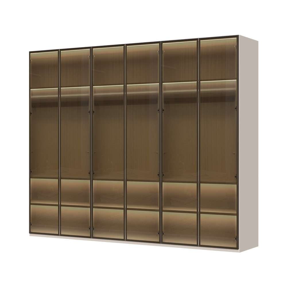 Places of Style Drehtürenschrank »Opera Parsol-Glastüren, LED-Glasbodenbele günstig online kaufen