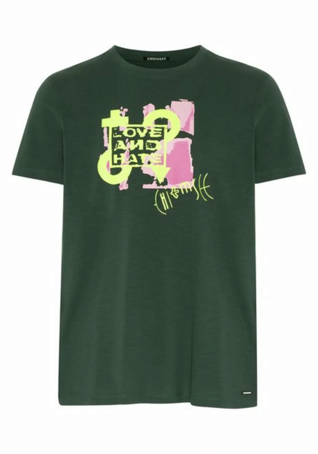 Chiemsee Print-Shirt T-Shirt im LOVE-AND-HATE Design 1 günstig online kaufen