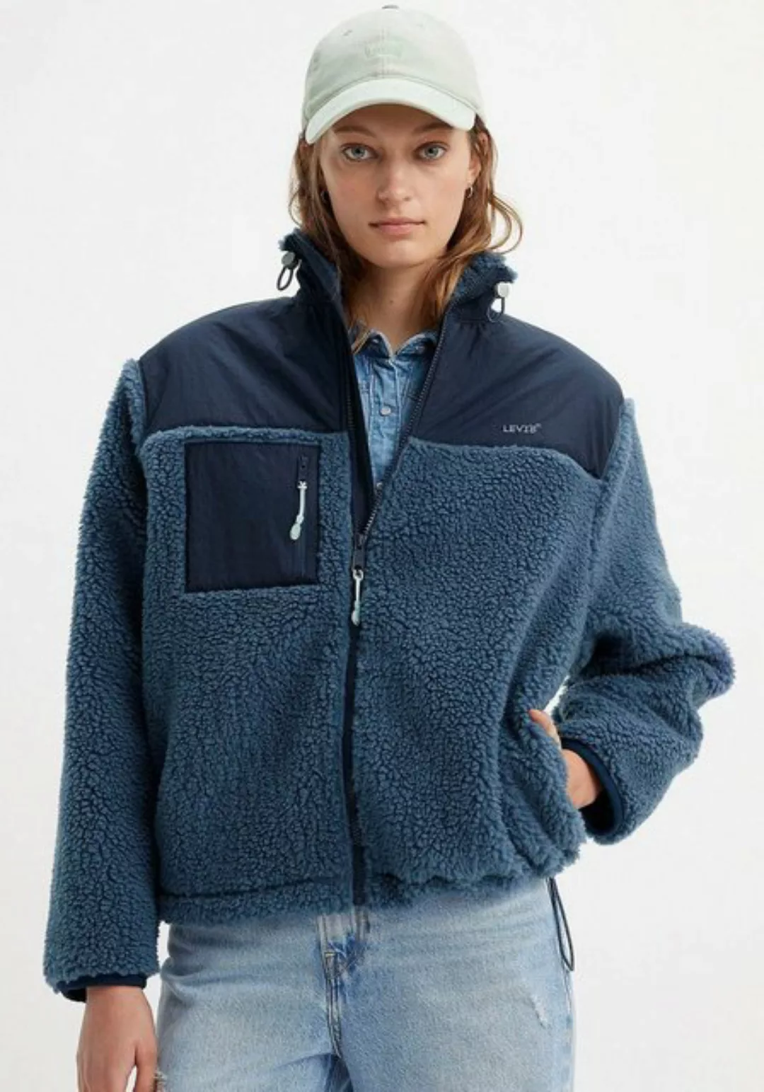 Levi's® Fellimitatjacke CB BIG FOOT SHERPA BLUE warm und flauschig günstig online kaufen