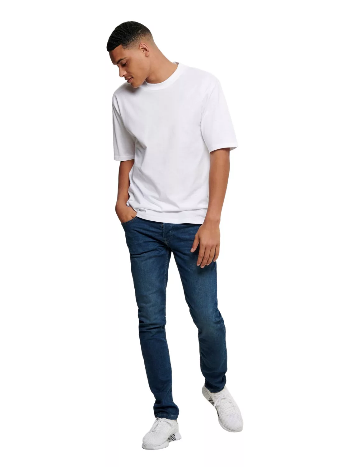 Only & Sons Herren Jeans onsLOOM BLUE JOG PK 8472 - Slim Fit - Blau - Blue günstig online kaufen