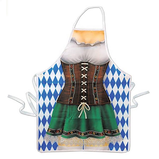 RWEUOQ Dirndlschürze Oktoberfest Schürze, Sexy und Lustige Grillschürze, (K günstig online kaufen