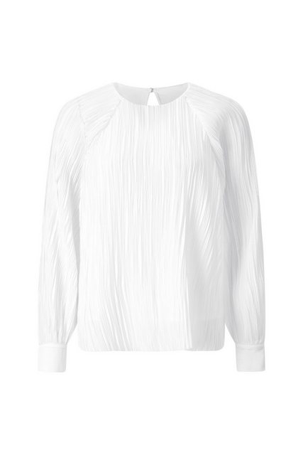 Rich & Royal Blusentop Plissee blouse recycled, pearl white günstig online kaufen