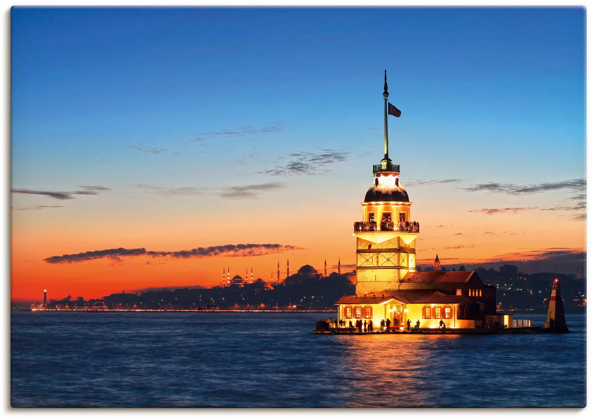 Artland Wandbild "Istanbul Leanderturm", Gebäude, (1 St.) günstig online kaufen