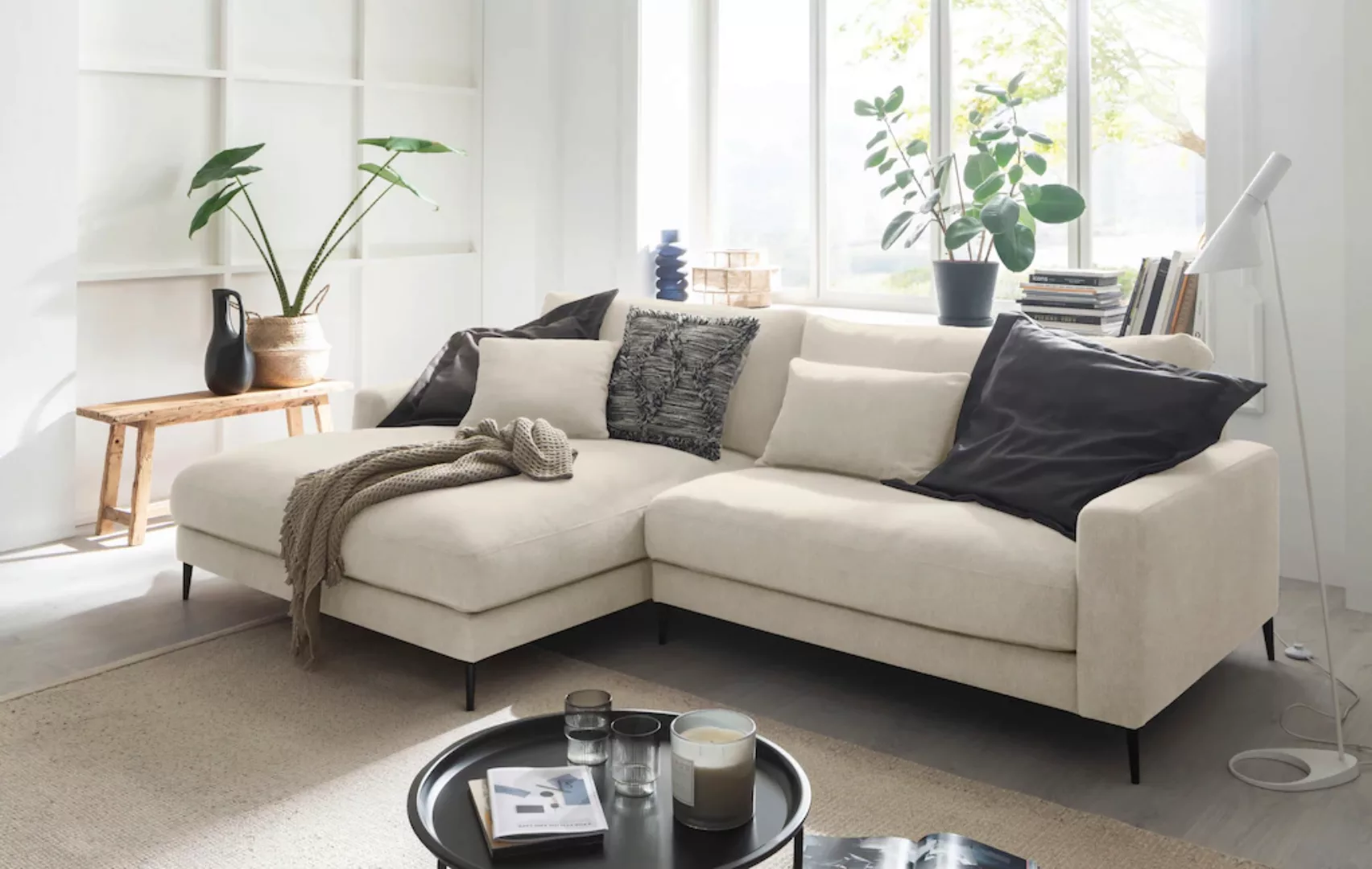 INOSIGN Ecksofa "Downtown Gemütliches Loungemöbel zum Relaxen L-Form", weic günstig online kaufen