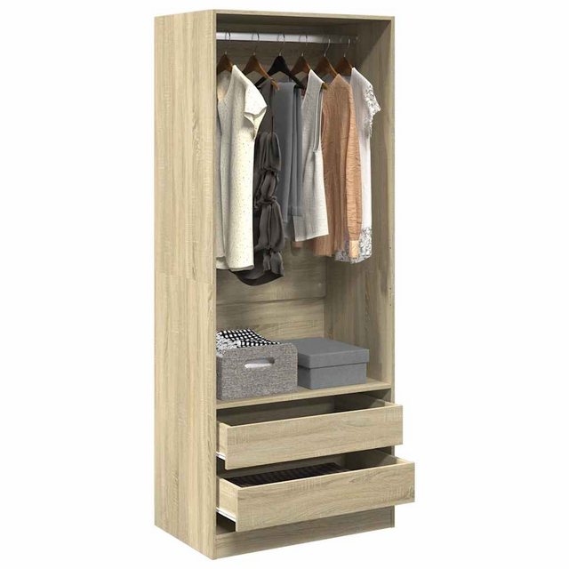 vidaXL Mehrzweckschrank Kleiderschrank Sonoma-Eiche 80x50x200 cm Holzwerkst günstig online kaufen