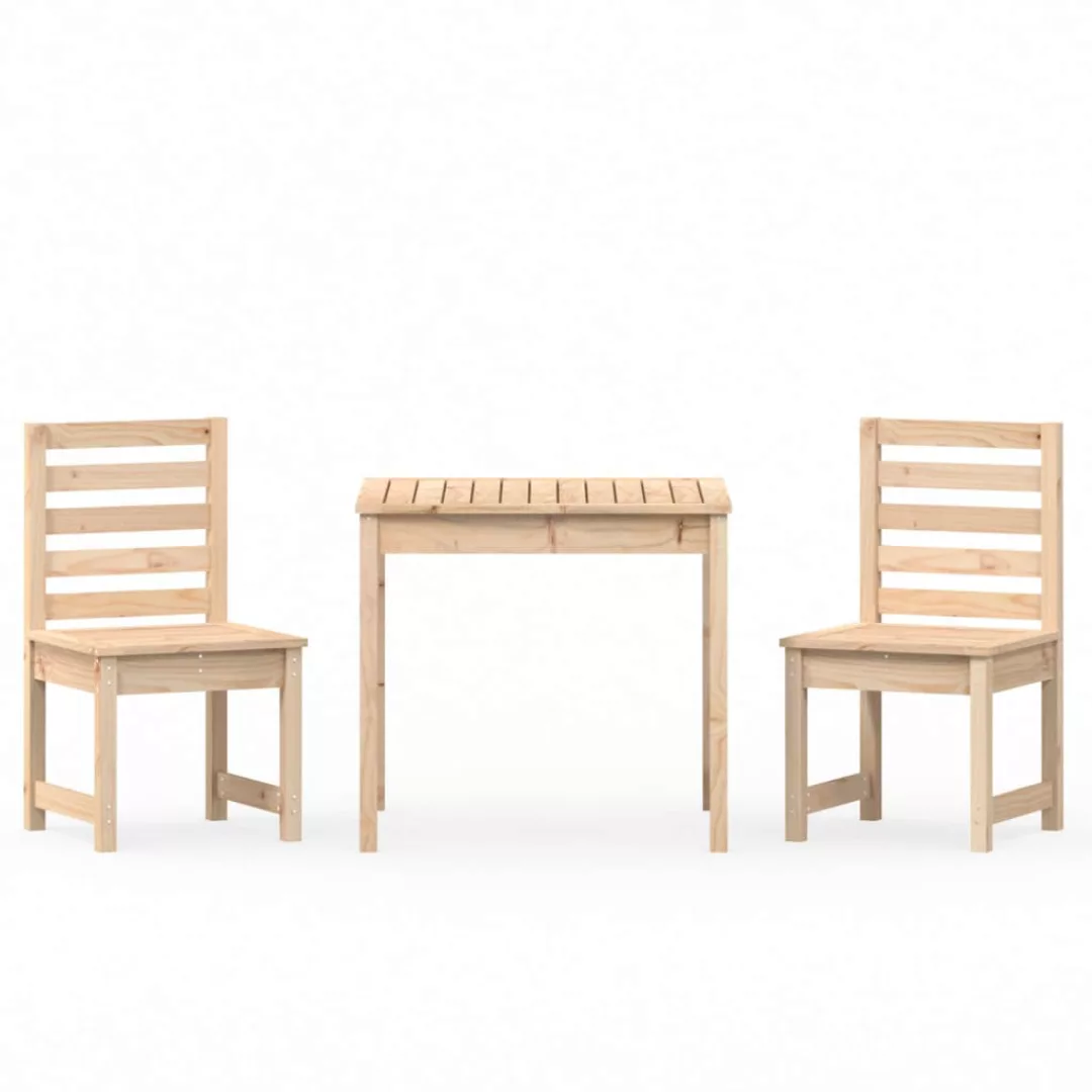 Vidaxl 3-tlg. Garten-bistro-set Massivholz Kiefer günstig online kaufen