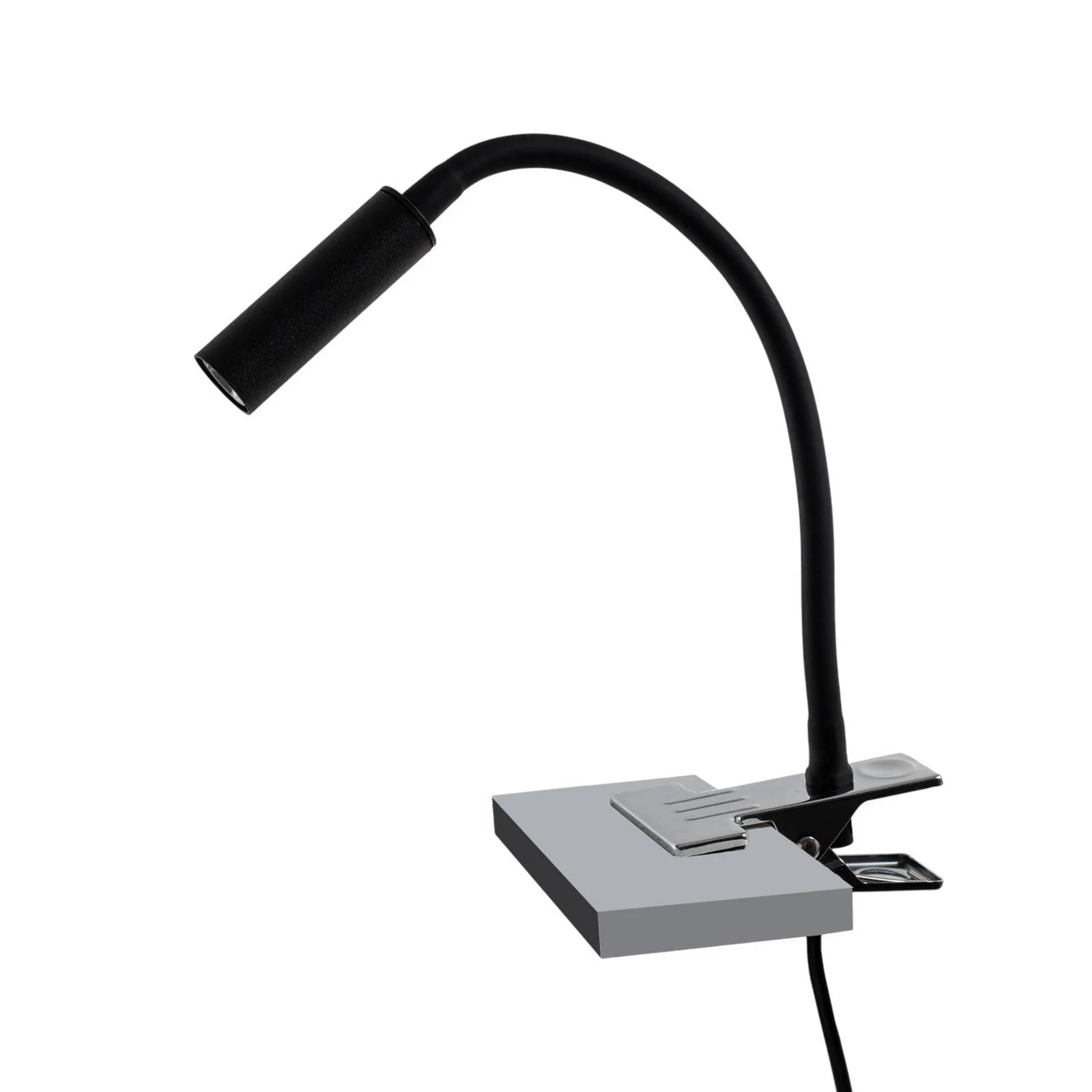 Klemmleuchte Lagos, schwarz, Metall, 30 cm, Leselampe, G9 günstig online kaufen