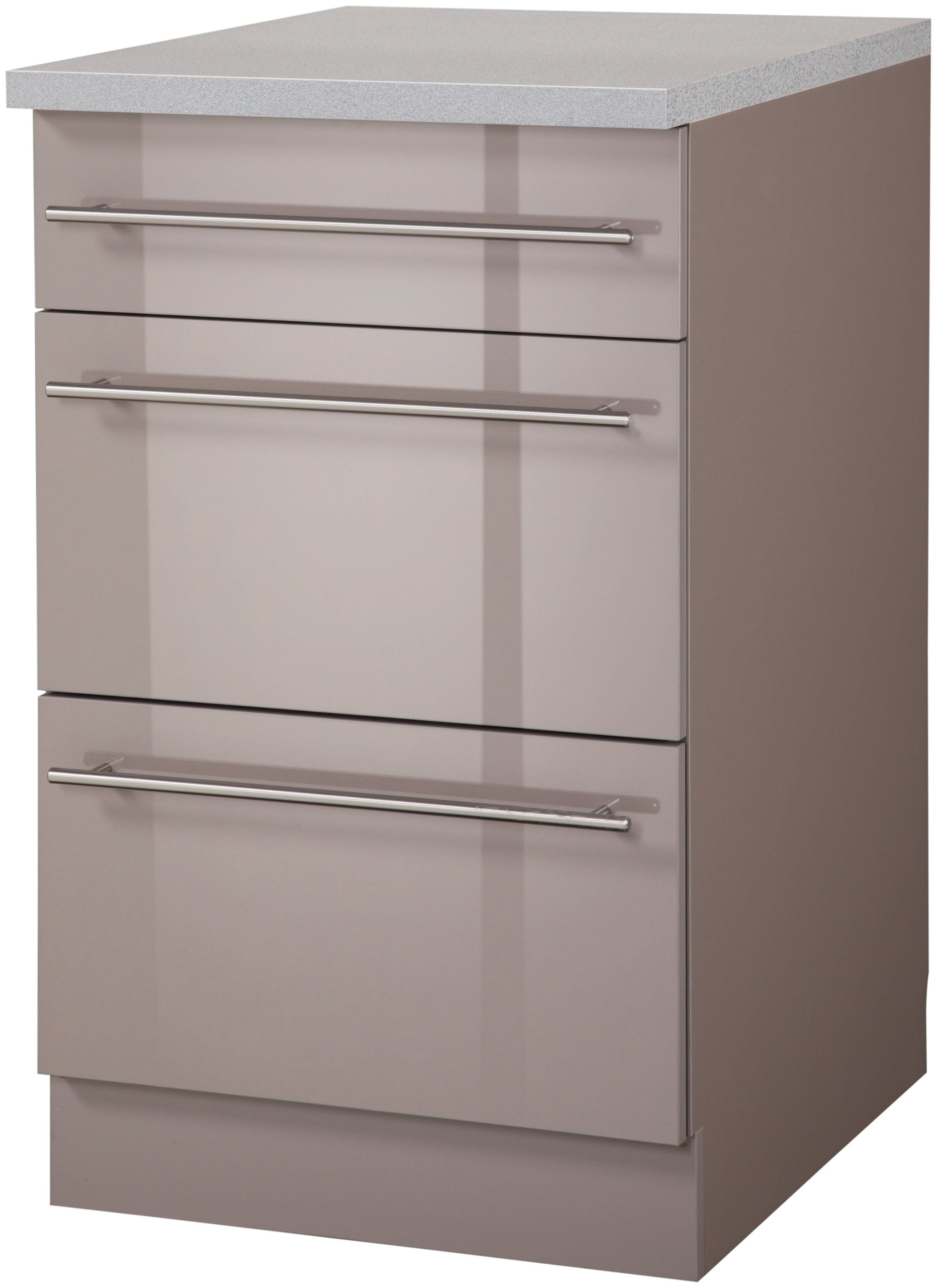 wiho Küchen Unterschrank "Chicago", 50 cm breit mit 2 Auszügen günstig online kaufen