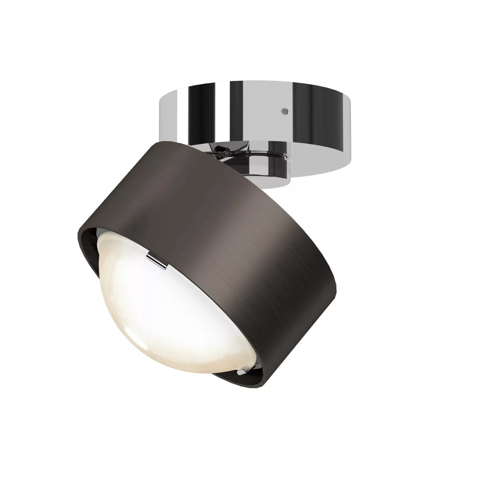 Puk! 80 Move LED-Spot Linse matt dunkelbraun/chrom günstig online kaufen