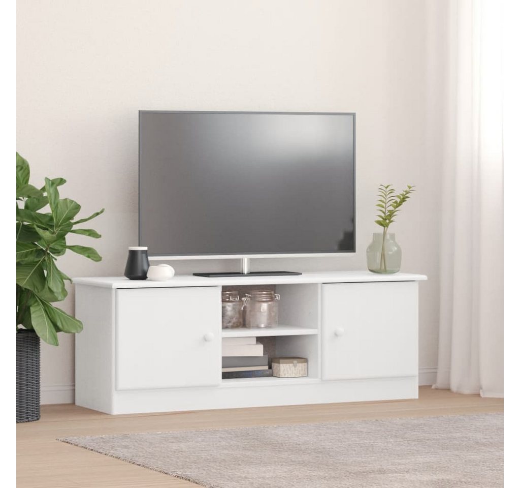 vidaXL TV-Schrank TV-Schrank ALTA Weiß 112x35x41 cm Massivholz Kiefer TV-Lo günstig online kaufen