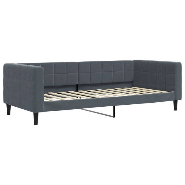 vidaXL Bett Tagesbett Dunkelgrau 100x200 cm Samt günstig online kaufen