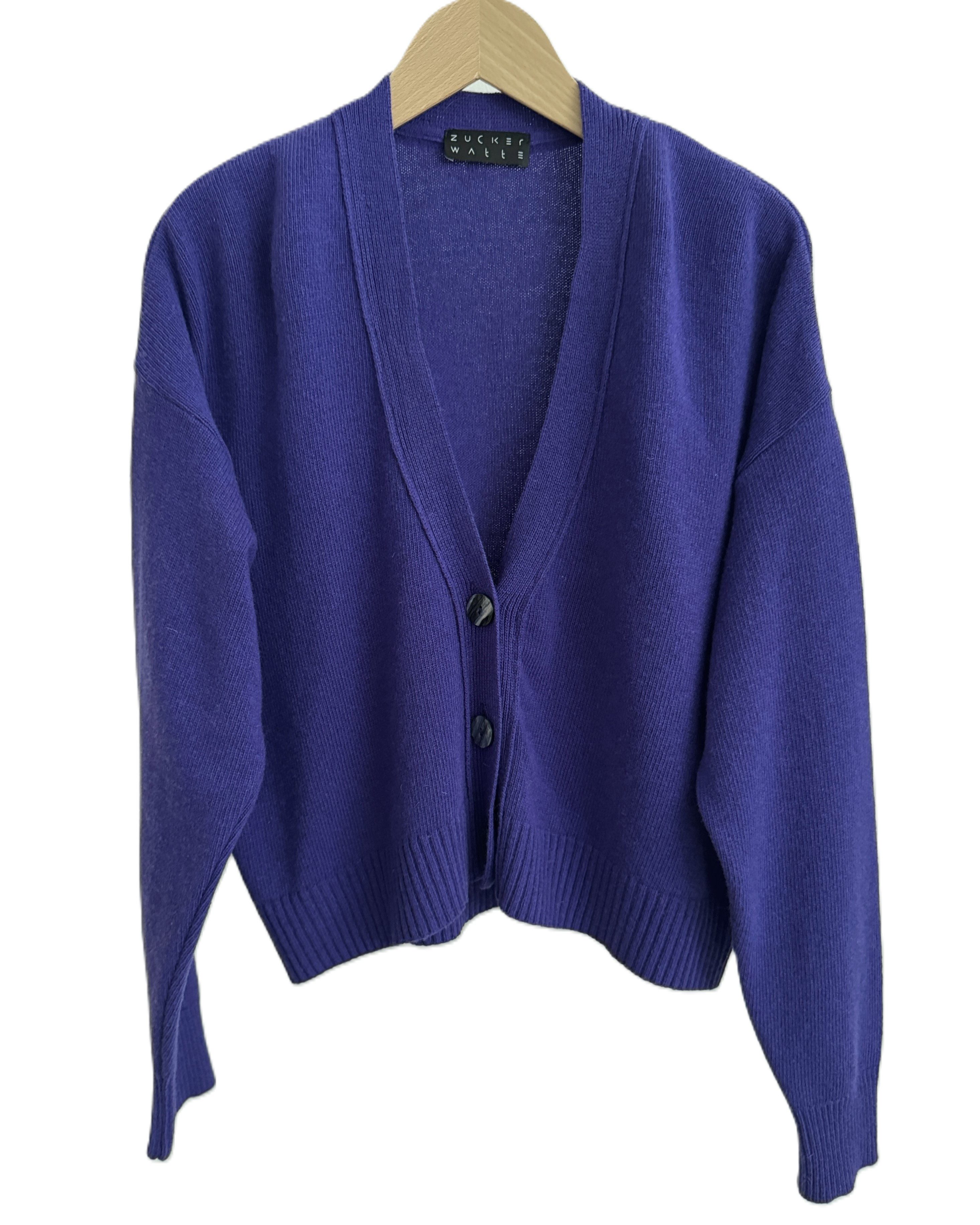 Zuckerwatte Strickjacke modische kurze Form, V-Ausschnitt, günstig online kaufen