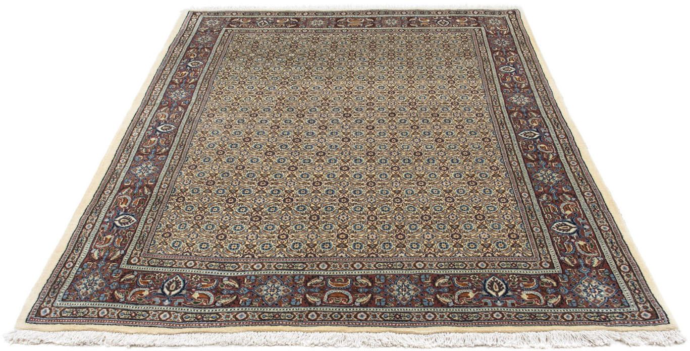 morgenland Wollteppich »Moud Stark Gemustert Beige 235 x 168 cm«, rechtecki günstig online kaufen