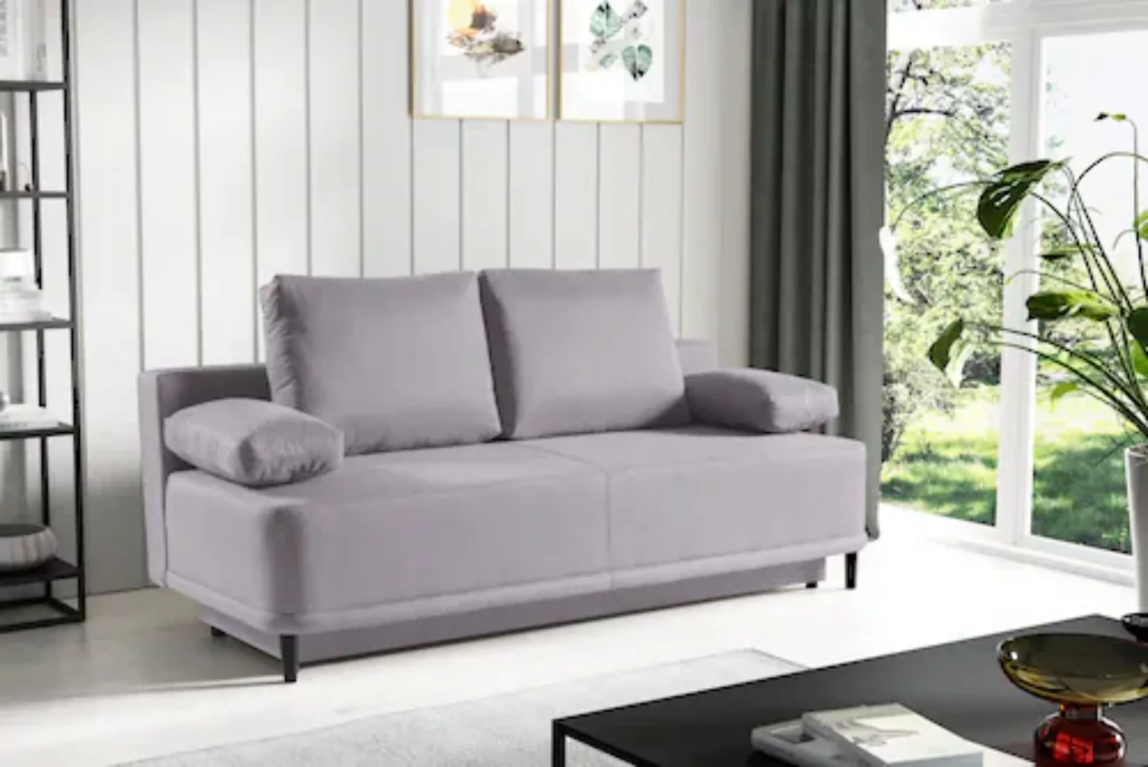 WERK2 Schlafsofa »Street«, 2-Sitzer Sofa und Schlafcouch mit Federkern & Be günstig online kaufen