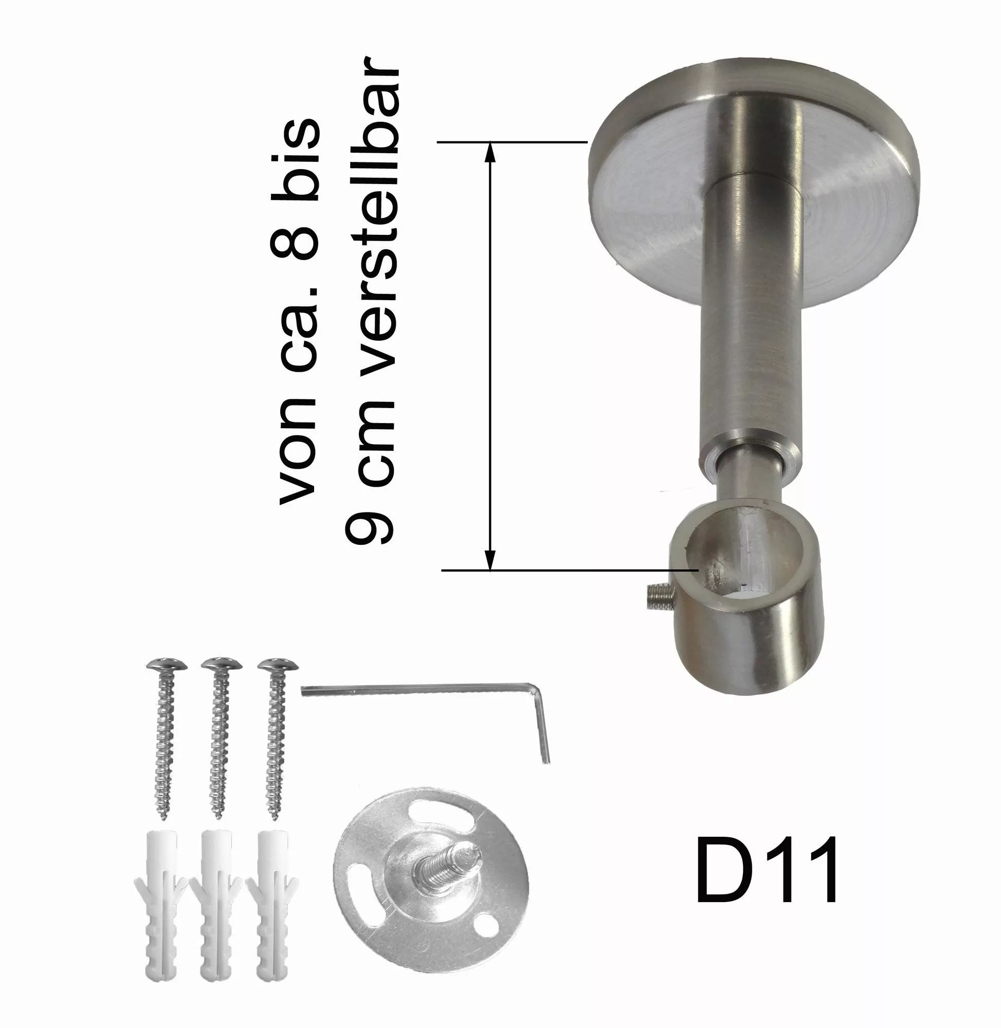 BASIT Gardinenstange Rohr Edelstahl 16 mm günstig online kaufen