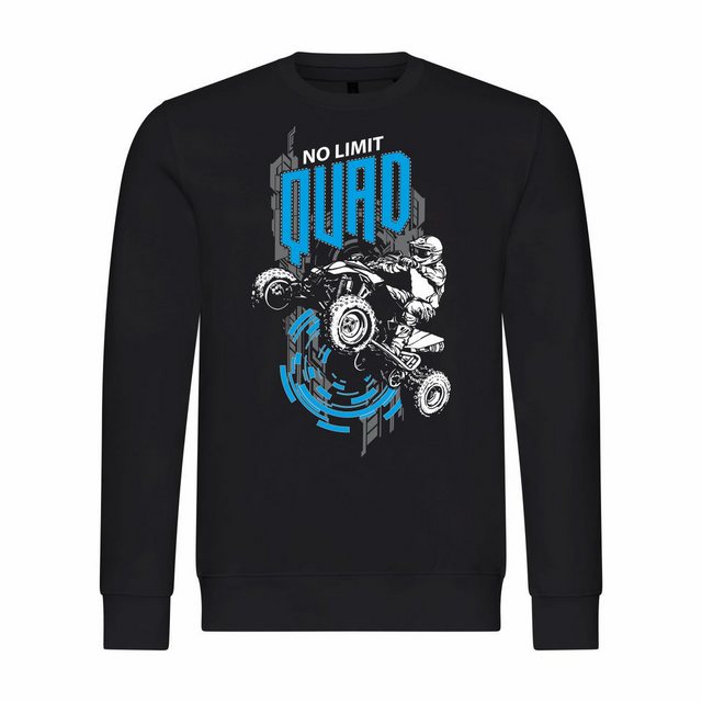 deinshirt Rundhalspullover Herren Pullover Quad no limit Mit Print Motiv, G günstig online kaufen