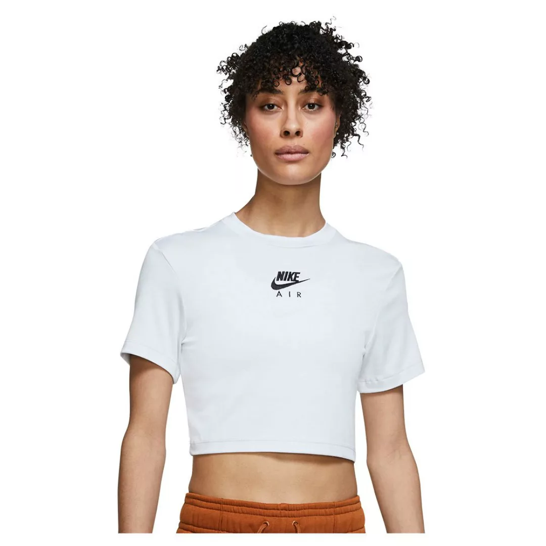Nike Sportswear Air Crop Kurzarm T-shirt M Pure Platinum / White / Black günstig online kaufen
