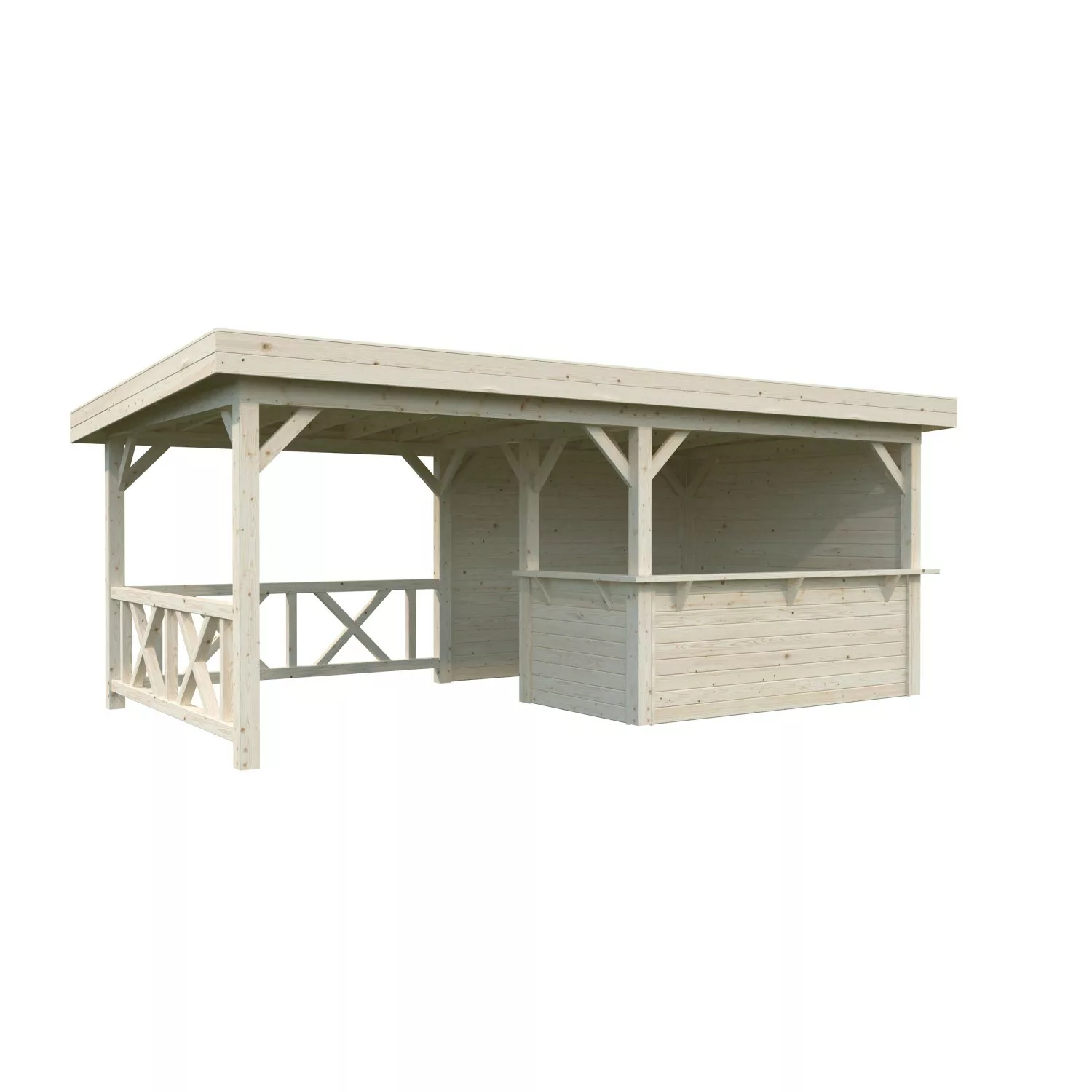 Palmako Pavillon Lenna Set 310 Transparent Tauchgrundiert 588 cm x 300 cm F günstig online kaufen