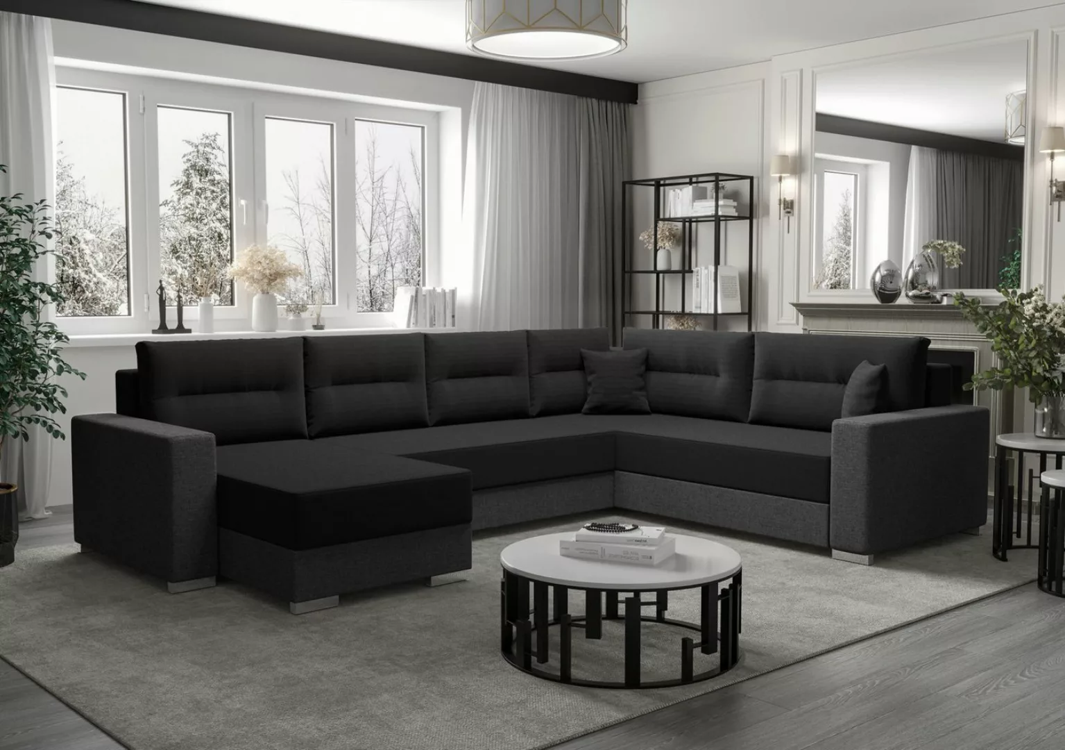 ALTDECOR Wohnlandschaft GERDI-3, Couch mit Schlaffunktion, Wohnzimmer - Eck günstig online kaufen