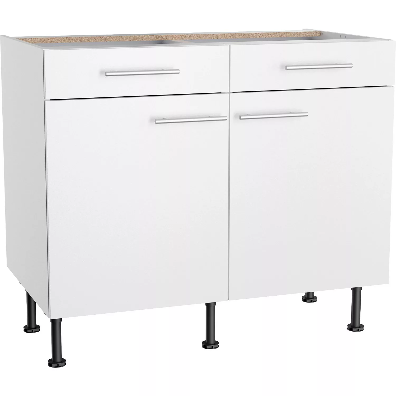 Optifit Unterschrank Bengt932 100 cm x 87 cm x 58,4 cm Weiß günstig online kaufen