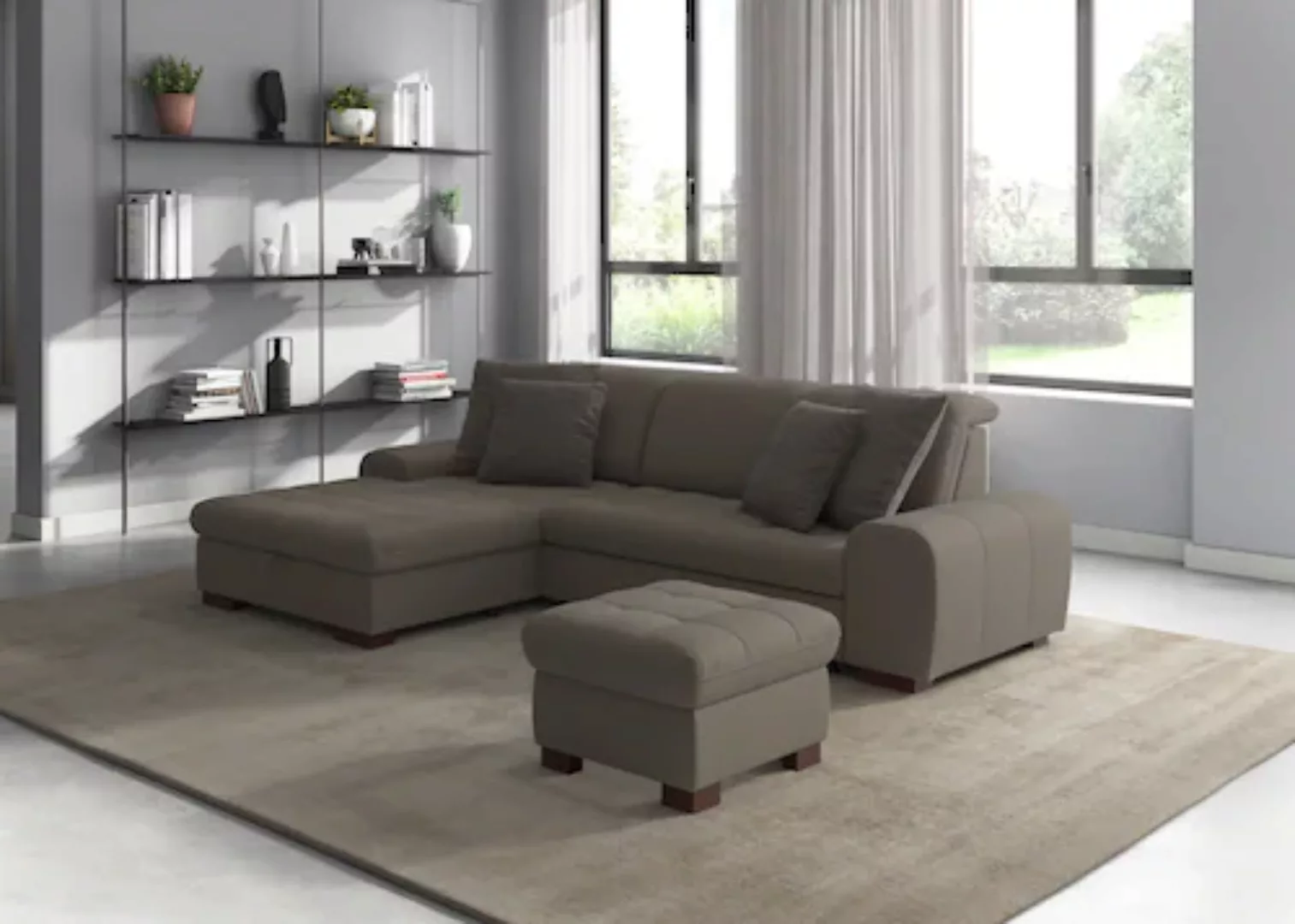 sit&more Ecksofa »Luxor L-Form«, wahlweise mit Bettfunktion, Bettkasten und günstig online kaufen