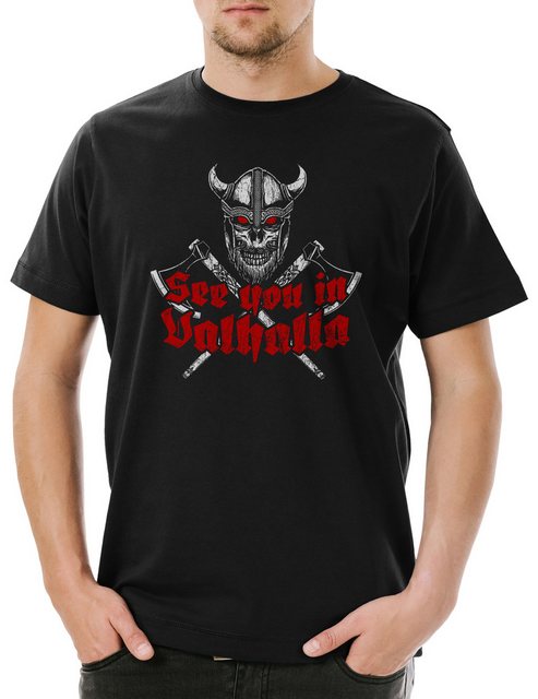 Urban Backwoods Print-Shirt See You In Valhalla Herren T-Shirt Walhalla Tho günstig online kaufen