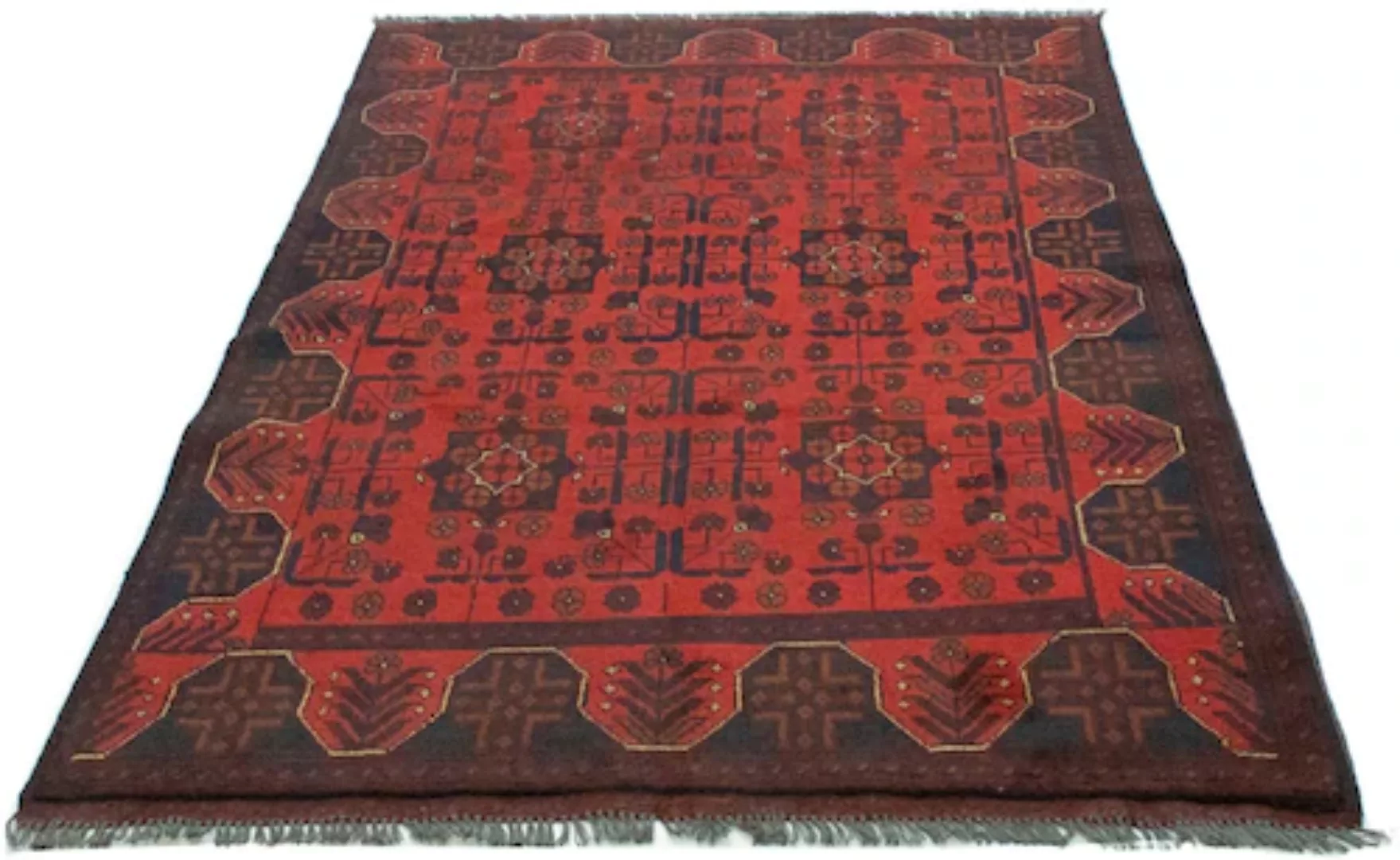 morgenland Wollteppich »Khal Mohammadi Teppich handgeknüpft dunkelblau«, re günstig online kaufen
