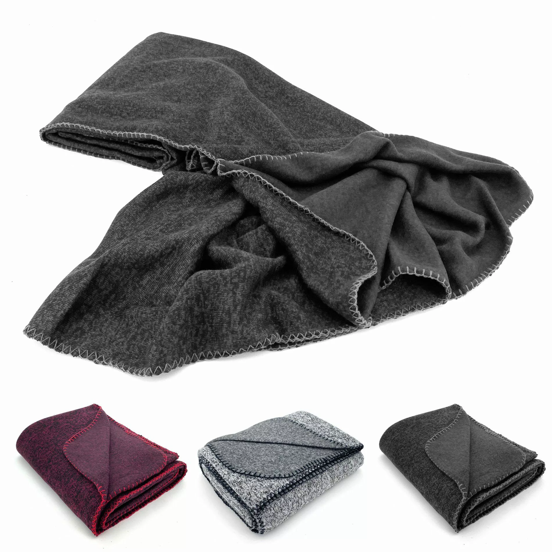 Wohndecke Strick Kuscheldecke Super Soft Fleece günstig online kaufen