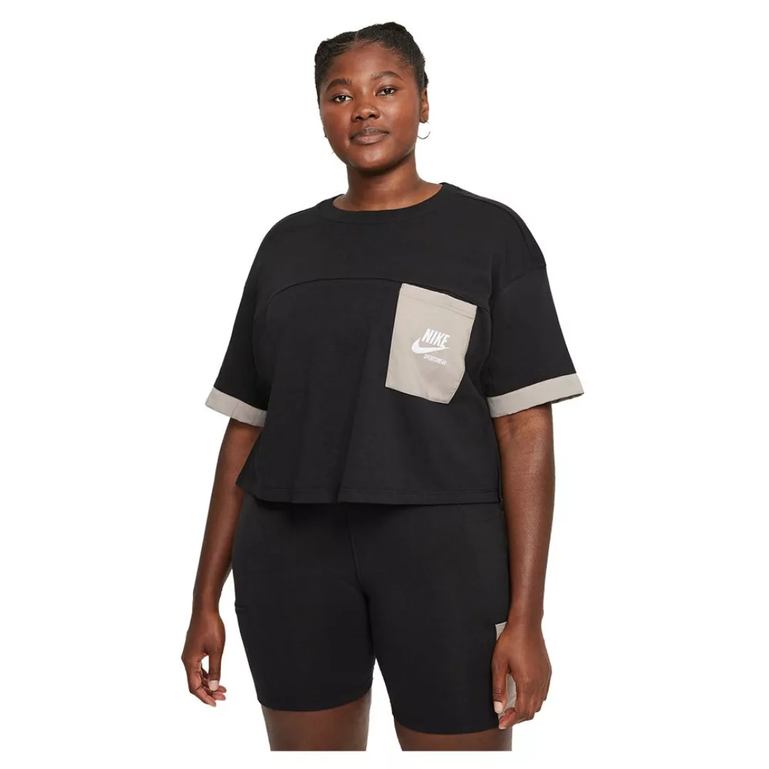 Nike Sportswear Heritage Support Kurzarm T-shirt XS Black / Moon Fossil / W günstig online kaufen