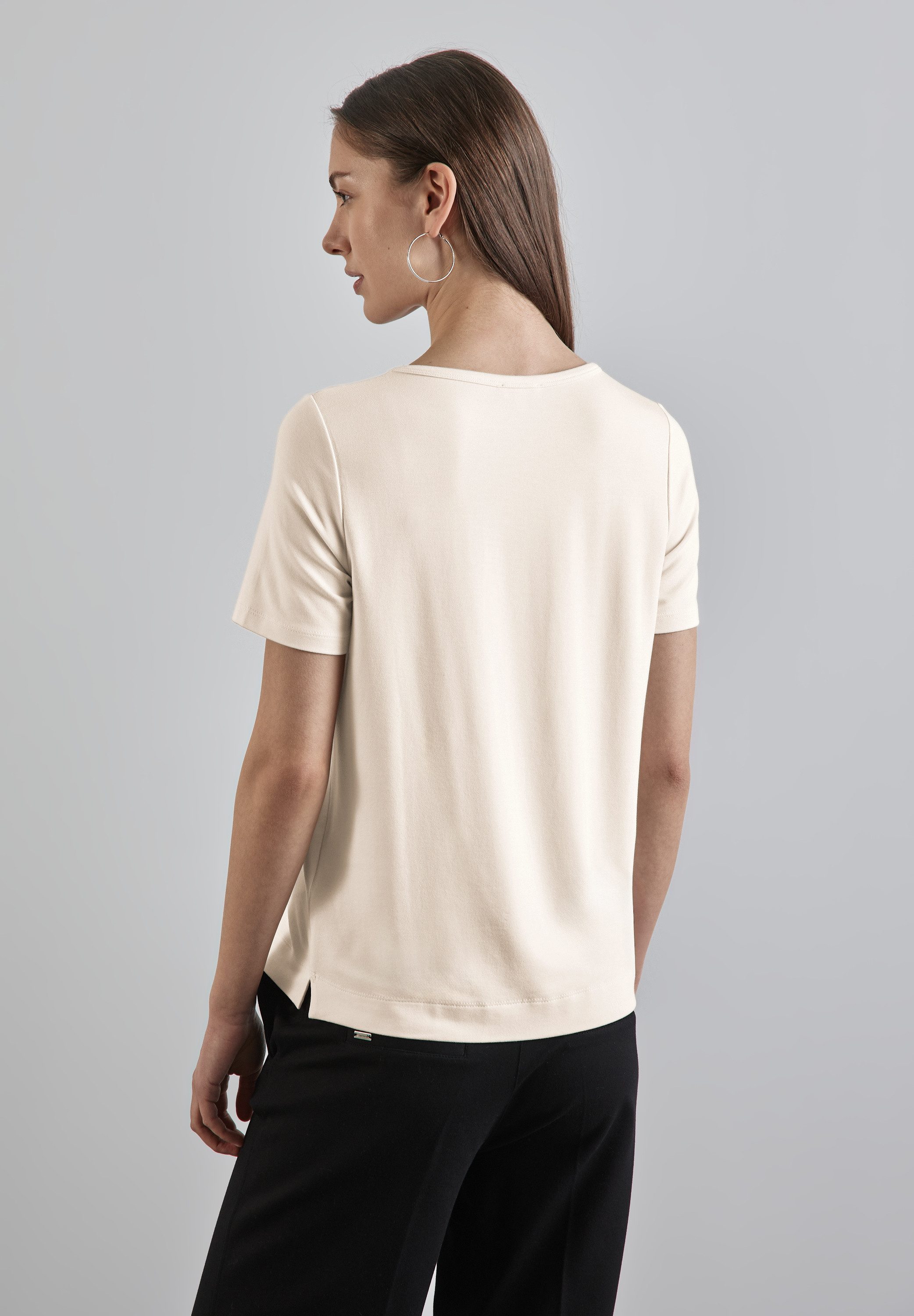 STREET ONE Rundhalsshirt mit Modal günstig online kaufen
