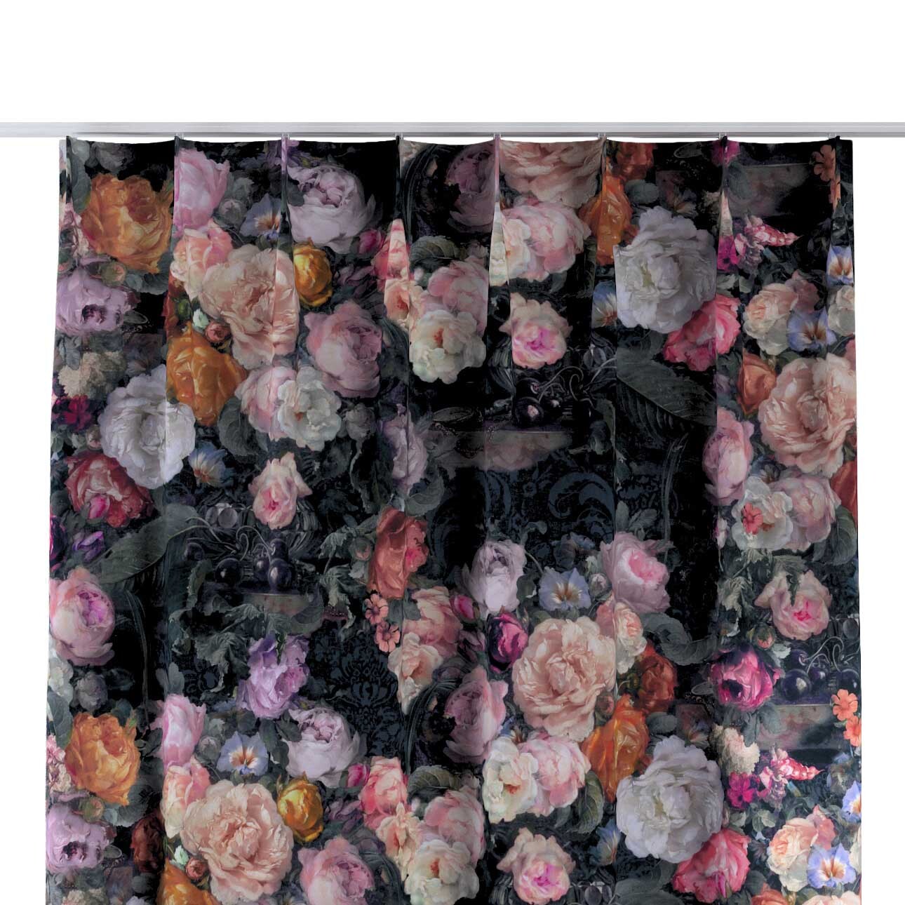 Vorhang mit flämischen 1-er Falten, bunt, Gardenia (161-02) günstig online kaufen